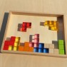 Medinės sensorinės kaladėlės | skaidrios, spalvotos, Montessori | Viga 44888