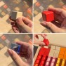 Medinės sensorinės kaladėlės | skaidrios, spalvotos, Montessori | Viga 44888