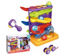 Kamuoliukų trasa ir mašinėlių nusileidimo takas | 3in1 su plaktuku | Woopie 45050