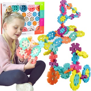 Konstruktorius vaflinės kaladėlės Ežiukai | 120 detalių | WOOPIE 45517