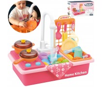 Žaislinė kriauklė su bėgančiu vandeniu | 2in1 Rausva | Woopie 45562