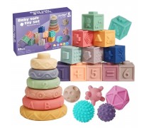 Sensorinės kaladėlės | Minkštos su garsais 23 d. | Woopie 45845 Sensorinės kaladėlės | Minkštos su garsais 23 d. | Woopie 45845