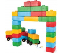 Konstrukcinės kaladėlės | XXL rinkinys su mašinėle 43 d. | WOOPIE 46071