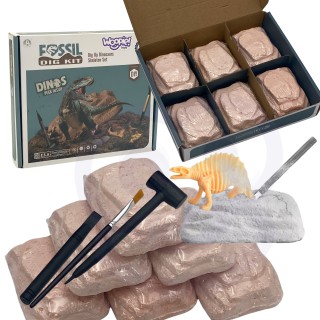 Archeologinių kasinėjimų rinkinys | 6in1 Dinozaurai | Woopie 46170 Archeologinių kasinėjimų rinkinys | 6in1 Dinozaurai | Woopie 46170