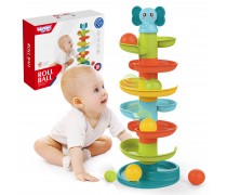 Kamuoliukų trasa | spiralinis bokštas su kamuoliukais | Woopie 46620 Kamuoliukų trasa | spiralinis bokštas su kamuoliukais | Woopie 46620