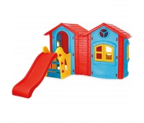 Žaidimų aikštelė | Su 2 nameliais ir čiuožykla | Woopie 46705 Žaidimų aikštelė | Su 2 nameliais ir čiuožykla | Woopie 46705