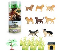 Šuniukų figūrėlių rinkinys | 16 vnt. | Woopie 47092