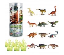 Dinozaurų figūrėlių rinkinys | 18 dalių | Woopie 47115 Dinozaurų figūrėlių rinkinys | 18 dalių | Woopie 47115