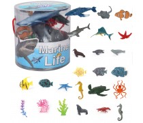 Jūros gyvūnų figūrėlių rinkinys | 33 el. | Woopie 47122 Jūros gyvūnų figūrėlių rinkinys | 33 el. | Woopie 47122