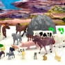 Ūkio gyvūnų figūrėlių rinkinys | 34 elementai | WOOPIE 47146