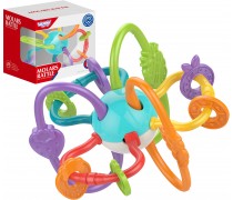 Lavinamasis barškutis-kramtukas | Sensorinis žaislas kūdikiams 2in1 | Woopie 47467