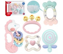 Sensorinių kramtukų ir barškučių rinkinys | 5 vnt. | Woopie 47719