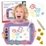 Magnetinė piešimo lenta | Spalvota su antspaudais ir trafaretais | WOOPIE 48112