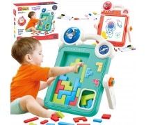 Dvipusė piešimo lenta ir Tetris | 2in1 Lavinamasis žaislas | Woopie 48808 Dvipusė piešimo lenta ir Tetris | 2in1 Lavinamasis žaislas | Woopie 48808