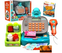 Žaislinis kasos aparatas | mėlynas Dino | Woopie 49096