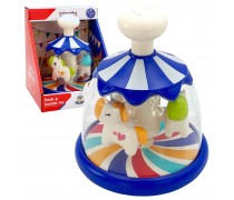 Žaislinis vilkulis - karuselė | Su arkliukais, mėlynas | Woopie 49553 Žaislinis vilkulis - karuselė | Su arkliukais, mėlynas | Woopie 49553