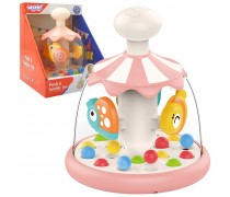 Lavinamasis vilkukas-karuselė | Rožinis su gyvūnais | Woopie Baby 49560 Lavinamasis vilkukas-karuselė | Rožinis su gyvūnais | Woopie Baby 49560