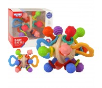 Barškutis ir kramtukas 2in1 | Sensorinis žaislas kūdikiams | Woopie 49614 Barškutis ir kramtukas 2in1 | Sensorinis žaislas kūdikiams | Woopie 49614