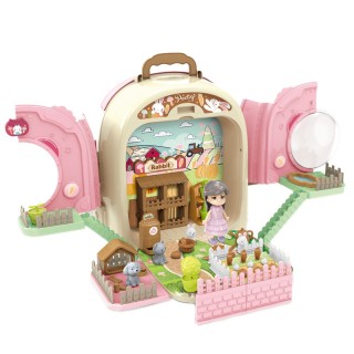 Žaidimų rinkinys kuprinėje | 3in1 zuikis, farma ir sodas | Woopie 50070 Žaidimų rinkinys kuprinėje | 3in1 zuikis, farma ir sodas | Woopie 50070