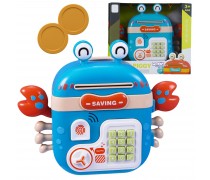 Elektroninė taupyklė seifas bankomatas | Mėlynas krabas kuprinė su PIN kodu | Woopie 504690 Elektroninė taupyklė seifas bankomatas | Mėlynas krabas kuprinė su PIN kodu | Woopie 504690