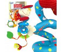 Lavinamoji žaislinė spiralė | Minkštas šuniukas vežimėliui ir lovytei | Woopie Baby 50599