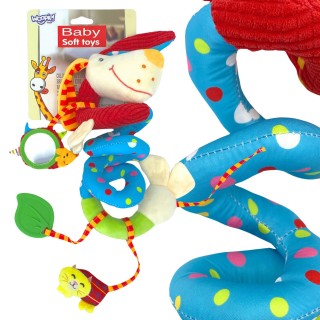 Lavinamoji žaislinė spiralė | Minkštas šuniukas vežimėliui ir lovytei | Woopie Baby 50599
