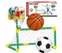 Krepšinio ir futbolo rinkinys 2in1 | Su kamuoliais | Woopie 50605 Krepšinio ir futbolo rinkinys 2in1 | Su kamuoliais | Woopie 50605