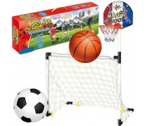 Krepšinio ir futbolo rinkinys 2-in-1 | Su kamuoliais | Woopie 50612 Krepšinio ir futbolo rinkinys 2-in-1 | Su kamuoliais | Woopie 50612