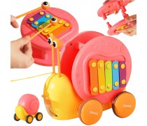 Traukiamas žaislas | lavinamasis, sraigė su ksilofonu | Woopie 50636 Traukiamas žaislas | lavinamasis, sraigė su ksilofonu | Woopie 50636