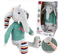 Interaktyvus pliušinis žaislas | Drambliukas su garsu ir šviesa | Woopie Baby 50711 Interaktyvus pliušinis žaislas | Drambliukas su garsu ir šviesa | Woopie Baby 50711