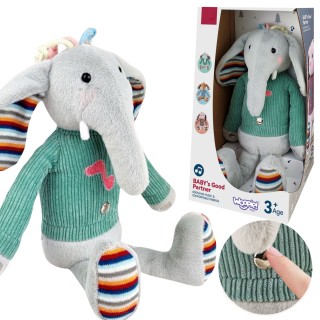 Interaktyvus pliušinis žaislas | Drambliukas su garsu ir šviesa | Woopie Baby 50711 Interaktyvus pliušinis žaislas | Drambliukas su garsu ir šviesa | Woopie Baby 50711