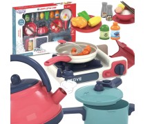 Žaislinis virtuvės rinkinys | su virykle ir maisto produktais | Woopie 50902