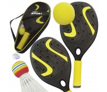 Raketės su kamuoliuku ir skraiduku | Paplūdimio ir sodo žaidimų rinkinis | Woopie 51077 Raketės su kamuoliuku ir skraiduku | Paplūdimio ir sodo žaidimų rinkinis | Woopie 51077