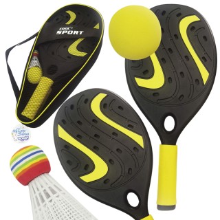 Raketės su kamuoliuku ir skraiduku | Paplūdimio ir sodo žaidimų rinkinis | Woopie 51077