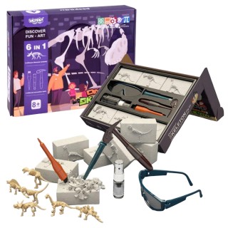 Archeologinių kasinėjimų rinkinys | Mažasis archeologas su 6 skeletais | Woopie 51152