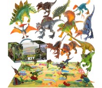 Dinozaurų figūrėlių rinkinys | su kilimėliu XXL | Woopie 51183 Dinozaurų figūrėlių rinkinys | su kilimėliu XXL | Woopie 51183