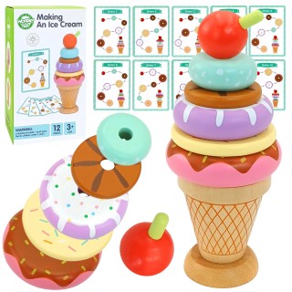 Medinė dėlionė | Montessori ledų krautuvėlė | Woopie Green 51817