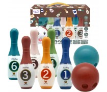 Kėglių rinkinis vaikams | Spalvoti su skaičiais | Woopie 52029 Kėglių rinkinis vaikams | Spalvoti su skaičiais | Woopie 52029