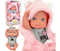 Lėlė kūdikis | Su zuikio antklode 23 cm | Woopie 52203 Lėlė kūdikis | Su zuikio antklode 23 cm | Woopie 52203