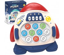 Elektroninis miklumo žaidimas | „Pop It“ raketa, raudonas | WOOPIE 52296 Elektroninis miklumo žaidimas | „Pop It“ raketa, raudonas | WOOPIE 52296