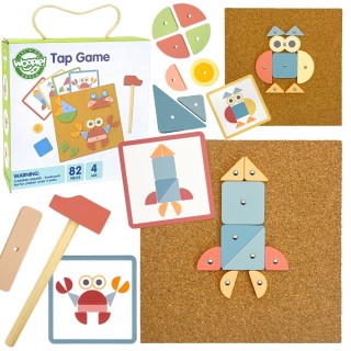 Medinė dėlionė su plaktuku | 20 pavyzdžių | Woopie Green 52883