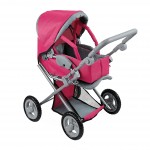 Lėlių vežimėlis | 4in1 su reguliuojama rankena ir nešykle | Woopie 52982