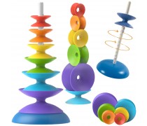 Lavinamasis bokštas - piramidė | spalvinga dėlionė | Woopie Baby 53309