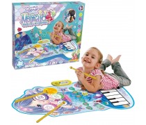 Muzikinis kilimėlis | Undinėlė 2in1 pianinas ir būgnai | Woopie 53415 Muzikinis kilimėlis | Undinėlė 2in1 pianinas ir būgnai | Woopie 53415
