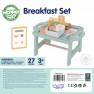 Medinis pusryčių rinkinys su padėklu | Pastelinis, 26 dalys | Woopie 53477