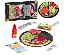 Pjaustoma pica | Žaislinis maisto rinkinis XL, 30 dalių | Woopie 53552