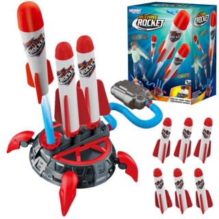 Raketų paleidėjas | su pompa ir 6 putplasčio raketomis | Woopie 53590
