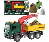 Žaislinė šiukšliavežė | su kranu ir garso efektais | Woopie 53637