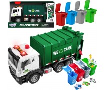 Žaislinė šiukšliavežė | Interaktyvi atliekų rūšiavimo mašina su garsais 1:10 | Woopie 53644