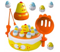 Interaktyvus vikrumo žaidimas | Viščiukų gaudymas 2in1 su katapulta | Woopie 53712